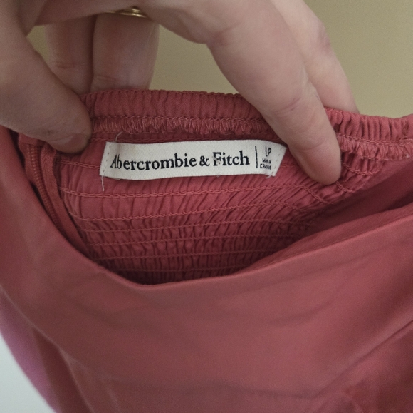 Abercrombie & Fitch Pink Long Sleeve Corset Seamed Mini Dress - Picture 5 of 8